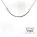 14 karat white gold diamond choker necklace