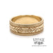 Floral embossed pattern 14ky gold ring