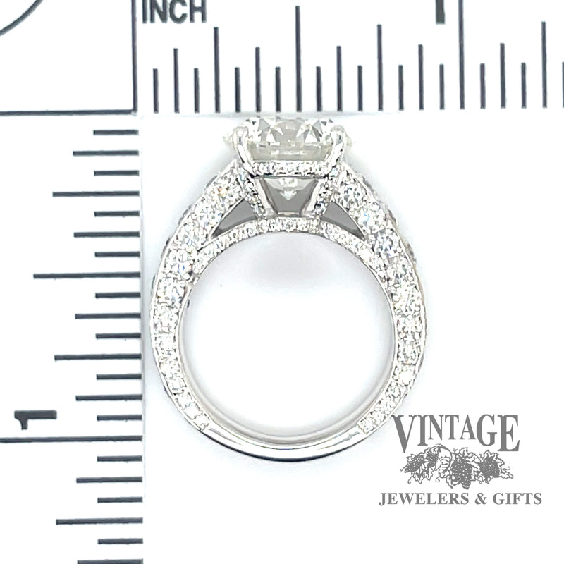 7 CTW natural diamond 18kw gold ring