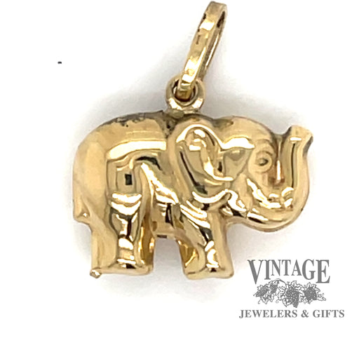 Elephant charm in 18ky gold