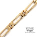 18 karat yellow gold elongated link 7mm wide bracelet
