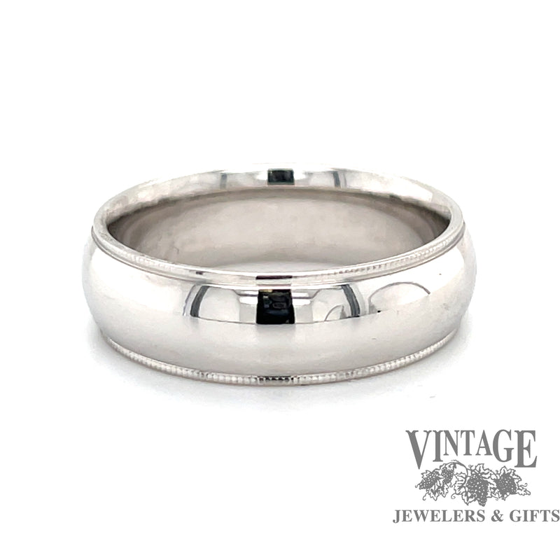 Comfort fit 7mm 14kw gold ring band