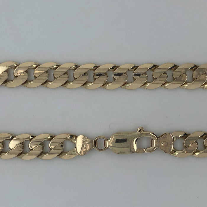 14 karat 20" "Cuban" heavy link neck chain