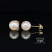 8.5 mm Akoya pearl 14ky gold stud earrings