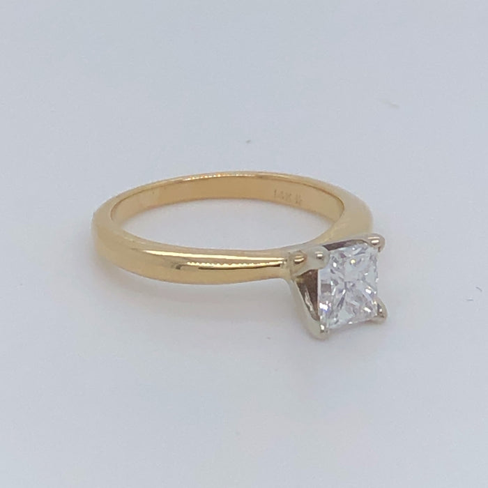 .65 carat princess cut diamond solitaire ring.