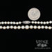 17.5" cultured pearl necklace quarter for scale