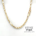 14 karat yellow gold 20" solid rope station chain