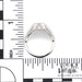 Art Deco inspired 14kw gold diamond ring scale