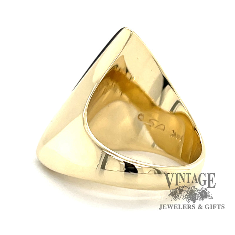 Onyx Modern 14ky gold ring stamp