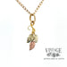 Black Hills Gold grape leaf necklace