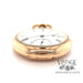 American Waltham pocket watch with solid 14k gold case, side view