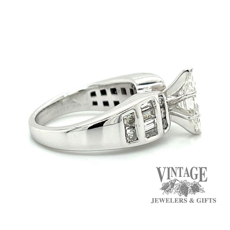 Marquise diamond 14kw gold ring