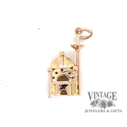 Mosque charm in 14ky gold