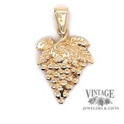 Grape charm in 14ky gold