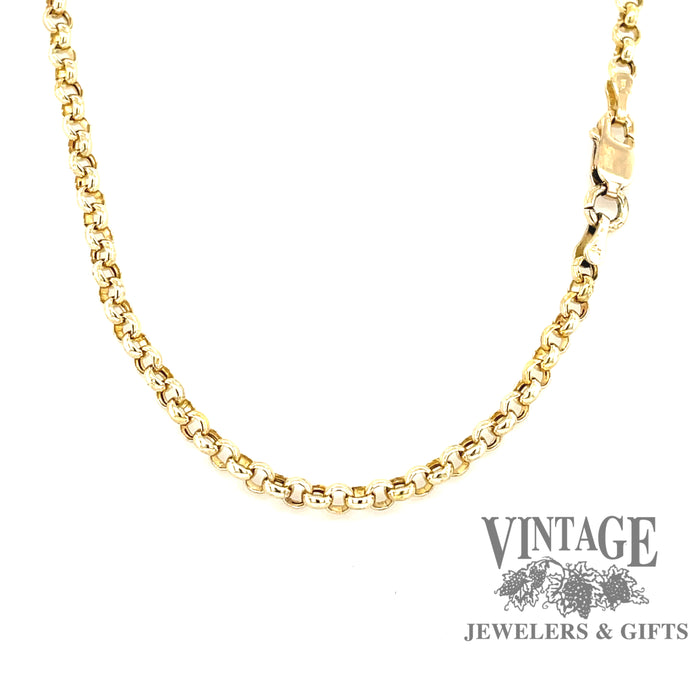14K gold 33.5" rolo link chain