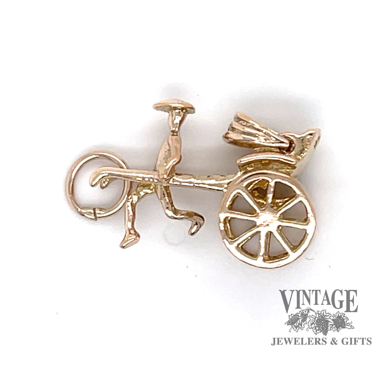 Rickshaw 14k yellow gold charm