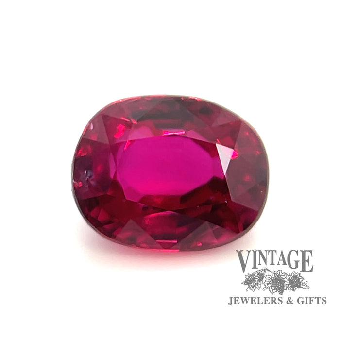1.67 carat oval natural Ruby