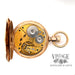American Waltham pocket watch with solid 14k gold case, inside