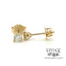 14 karat yellow gold .20 carat total weight diamond stud earrings