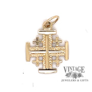 Jerusalem cross in 14ky gold