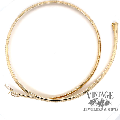 14k gold 6mm Omega 17” necklace