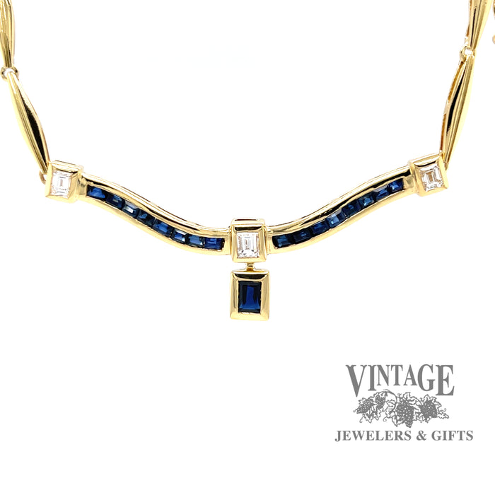 Antique, Estate & Consignment Sapphire & Diamond Necklace 235-746 -  Hurdle's Jewelry