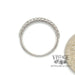 Diamond line 14kw gold ring band quarter for scale
