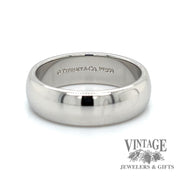 Tiffany and company platinum 6mm comfort fit ring band