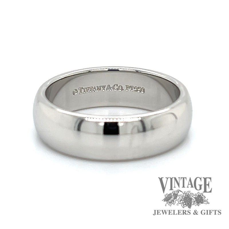 Tiffany and company platinum 6mm comfort fit ring band