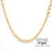24” 4.3 mm bead station 21ky gold chain
