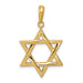 14 karat yellow gold Star of David pendant