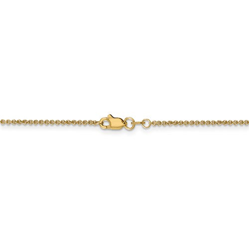 20" yellow gold 1.5mm cable chain